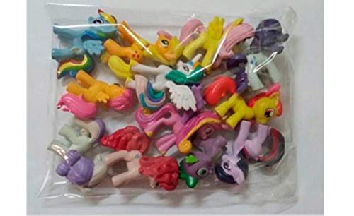 Top Valu 12pcs (1 Dozen) Fast Ship Set My Little Pony Cake Toppers Cupcake Toys PVC Figurines Decoration Life Ornaments Gift Birthday Function Party