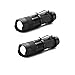 Skysted® (2 Pack A300 Super Mini Bright 300LM Single Mode Zoomable Focus Pocket Flashlight,Powered by 1 x AA or 1 x 14500 Battery(Not Included)