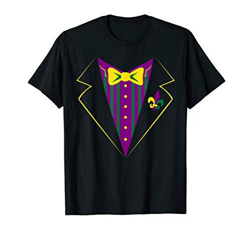 Funny Mardi Gras Tux Shirt, Party Celebration Costume Gift