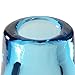 CASAMOTION Glass Vases for Flowers Blown Art Glass Mini Bud Decor Blue 5.3 inch Height