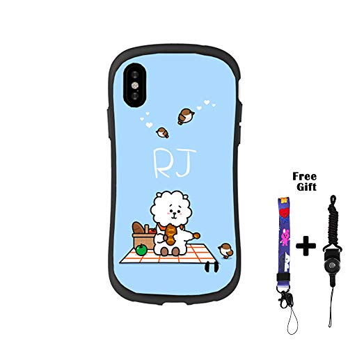 RJ BTS iPhone Cell Phone Case BT21 KOYA MANG Back Cover Fit Heavy Drop  Protection for iPhone 6s Plus X (RJ, IphoneX)