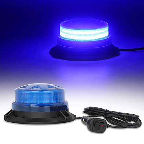 XRIDONSEN Emergency Strobe Beacon Lights Blue Warning Safety Flashing
