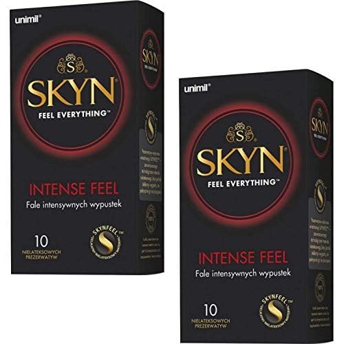 SKYN® Intense Feel Non-Latex Condoms, Pack of 10 x 2