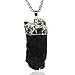 Amandastone Gemstone Natural Black Tourmaline Pendant Necklace 20