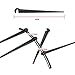 QMOEH Drip Emitters + Support Stakes (50 + 50pcs) Perfect for 4mm / 7mm Tube, Adjustable 360 Degree Water Flow Drip Irrigation System for Flower Beds, Vegetable Gardens, Herbs Gardens.