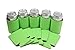 QualityPerfection 12 oz Blank Can Cooler Sleeves - Beer,Soda,Energy Drink Coolies Sleeves | Soft,Insulated,Collapsible Coolers | 35 Colors | Perfect For DIY Projects,Holidays,Events (25, Lime Green1)