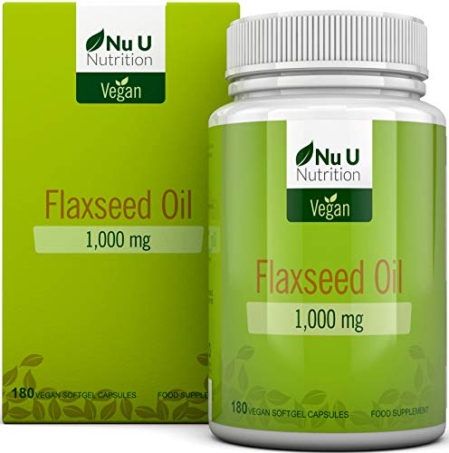 Flaxseed-Oil-1000-mg-Vegan-180-Cold-Pressed-Vegan-Soft-gel-capsules-3-Months-Supply-Rich-in-Omegas-3-6-9-Made-in-the-UK-by-Nu-U-Nutrition Flaxseed-Oil-1000-mg-Vegan-180-Cold-Pressed-Vegan-Soft-gel-capsules-3-Months-Supply-Rich-in-Omegas-3-6-9-Made-in-the-UK-by-Nu-U-Nutrition