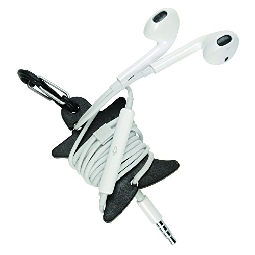 Nite Ize Curvyman Cord Supervisor Easy Earbud Organizer, Headphone Cord Wrap Black Pricepulse