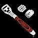 Allura Foot Care Pedicure Callus Shaver Cutter Rasp File Hard Skin Corn Remover Wood Handle 10 Blades (Case Included)