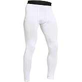 HYCOPROT Men's Compression Pants, Athletic Leggings Baselayer Bottoms Workout Tights for Basketball Running Yoga Gym