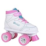 Chicago Girls Sidewalk Roller Skate - White Youth Quad Skates - Size J12