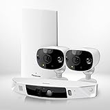 Panasonic HomeHawk Outdoor Wireless Smart Home Security Camera, Wide Angle View, Color Night Vision, 2-Way Talk, Works with Alexa & Google Assistant, 3 Camera Kit (KX-HN7003W)