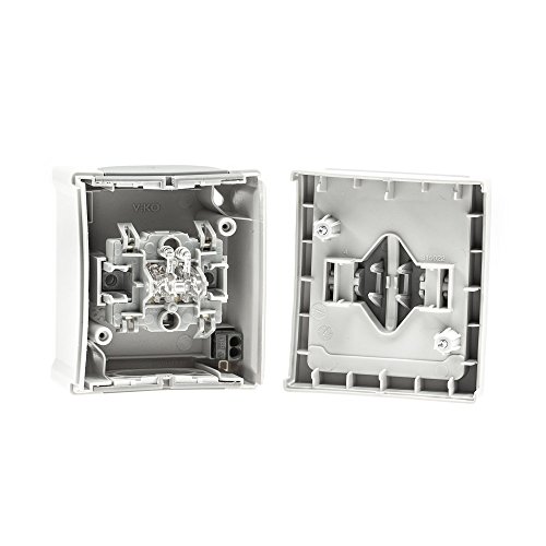 Aufputz Jalousietaster Feuchtraum IP54, Modell Pacific, grau – Bild 6