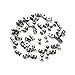 300 Pieces Stainless Steel Butterfly Earring Backs (Silver 5x3.5mm)