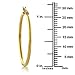 Gem Stone King 1.25 Inch Stunning Stainless Steel Yellow Gold Plated Hoop Earrings For Women (30MM Diameter)