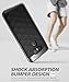 LG G6 Case, Clayco Helios Series Premium Hybrid Protective Case for LG G6 2017 Release, Retail Package (Black)