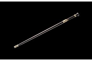 Real Katana Espada Samurai Patterned Copper-Belted Buckle-Tipped Walking Stick Sword Cane Sword, Gift, Sharp