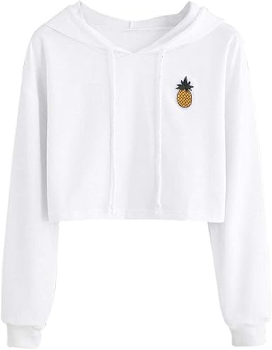 crop top white hoodie