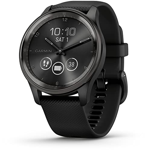 Garmin vívomove Trend, 40mm, Hybrid-Smartwatch, Schwarz/Schiefergrau