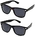 zeroUV ZV-8452mn Polarized Wayfarer Sunglasses (Pack of 2)