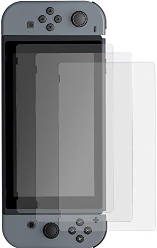 Nano Ceramic Film Screen Protector for Nintendo Switch 2017-3 Piece ,Grand Oasis 3 Pack Clear 0.25MM Protector Case with 3 Clean Cloth Perfect Fit HD Flim Screen