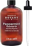 Brooklyn Botany Peppermint Essential Oil - 100% Pure & Natural - 2 oz With Dropper