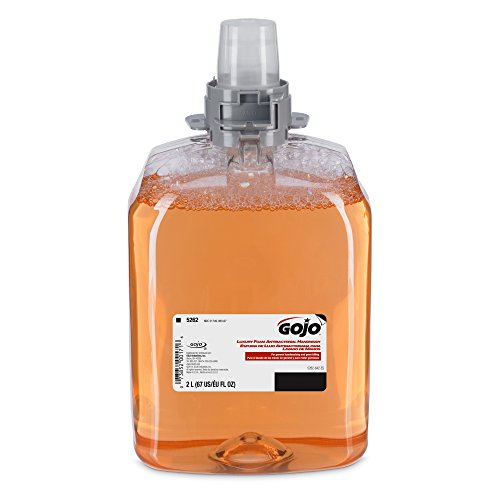 GOJO 526202 FMX 20 Luxury Foam Antibacterial Handwash, 2000mL, Fresh Fruit (Case of 2)