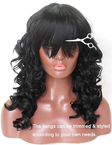 Riglamour-Loose-Deep-Wave-Medium-Length-Black-Wig-with-Bangs-Synthetic-Hair-Wigs-for-Women-Heat-Resistant