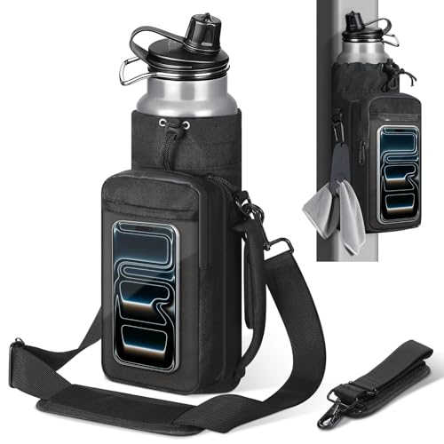 MoKo Magnetic Gym Bag, Magnetic Water Bottle Holder with Clear Phone Pouch at Amazon