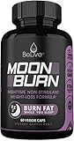 Moon Burn Garcinia Cambogia Weight Loss Pills for Women and Men - Appetite Suppressant, Carb Blocker, Fat Burner | Green Tea, CLA, White Kidney Bean, L-Theanine, Melatonin. 60 Caps