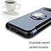 DONWELL Galaxy J3 2017 Business Style Hybrid Shockproof Protective Phone Case Cover with Built-in Ring Grip Stand Holder for Samsung Galaxy J3 Emerge/Express Prime 2 / Amp Prime 2 (Navy Blue)