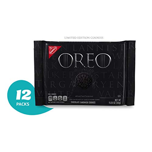 OREO Limited Edition Game of Thrones Themed Classic Chocolate Sandwich Cookies (Pack of 12), Black