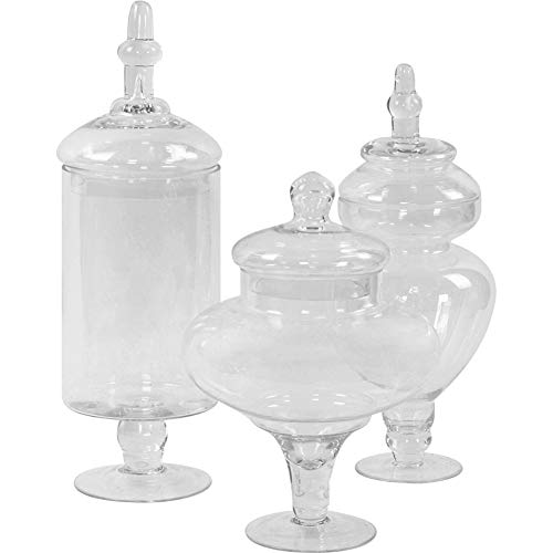 Amazon Com Koyal Wholesale Apothecary Glass Jars Couture Large