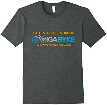 Mens e-Bike GigaByke Groove T Shirt 2XL Dark Heather