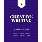 Creative Writing (500 Pages): Writer's Notebook, Journal, Diary, Midnight Purple Stripes (7.5 x 9.25 in.) (Creative Collection)