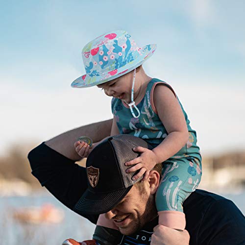 Kirecoo Baby Sun Hat, Toddler Breathable Bucket Hat Cap with a Mesh Storage Bag (Jelly Fish, 12-24 Months)