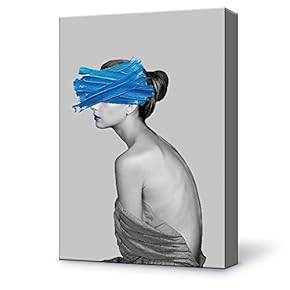 Canvas Wall Art Modern Fashion Canvas Painting Wall Poster Decor for Living Room Framed Home Decorations - 12x18 inches