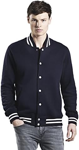 Varsity Jacket for Men Organic Cotton Lightweight Unisex Jacket