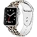 KOLEK Floral Bands Compatible with iWatch 38mm/40mm, Silicone Fadeless Pattern Printed Replacement Bands for iWatch Series 4/3/2/1, or Women/Men, M/L