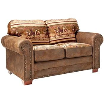 American Furniture Classics Wild Horses Love Seat