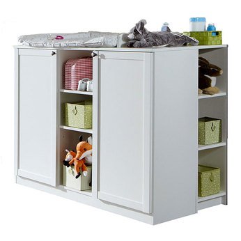 commode a langer blanche raphael 2 portes ou 2 tiroirs