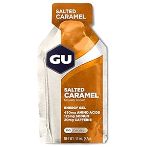 GU Energy Gel, Salted Caramel (zoutkaramel), doos met 24 x 32 g
