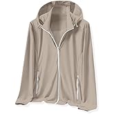 Cromoncent Women's UPF 50+ Sun Protection Jacket Hooded Cooling Shirt Athletic Jacket for Women with Pocket