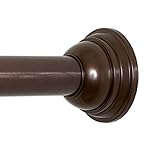 Zenna Home 775RB, Tension Shower Curtain Rod, 44 to 72-Inch, Oil Rubbed Bronze