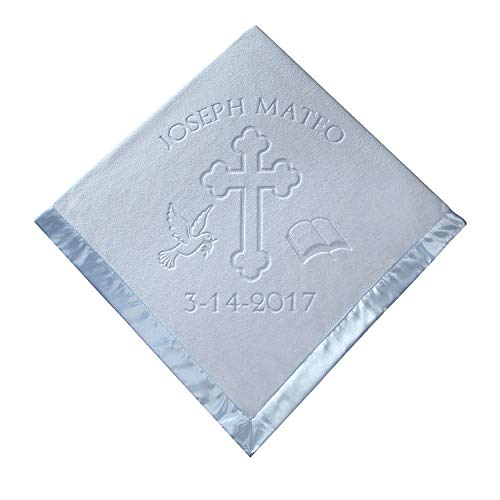 4 Baptism+Christening+Blanket+Personalized+Girls