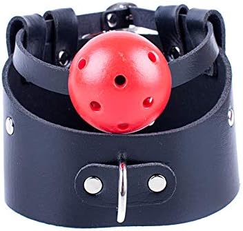 HSDM®Adult Supplies Leather Mouth Plugs Best Selling Leather Horses Mouth Ball Real Mood Supplies Mouth Ring