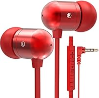 Betron B750s Earphones Headphones, High Definition, in-ear, Tangle Free, Noise Isolating, Heavy Deep Bass for iPhone, iPod, iPad, Samsung with Microphone and Volume Control