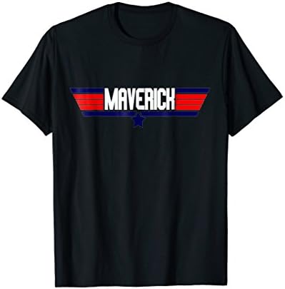 "Maverick" retro classic action movie geek nerd quote tee