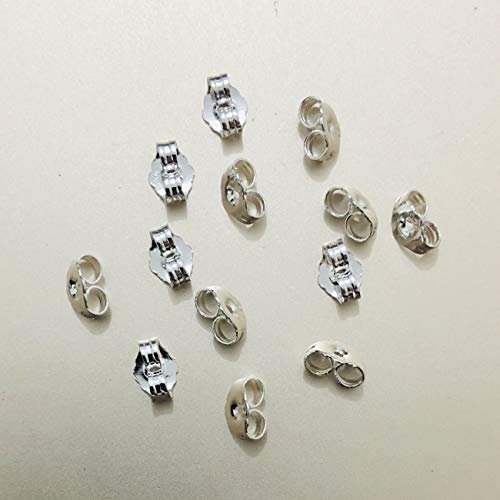 4 Sterling+Earring+Replacement+Locking+Earrings