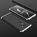 UNIYA Huawei Mate 20 Case, 3 in 1 Hard PC 360 Degree Shockproof Protective Case Cover (Silver+Black+Silver)